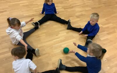 Ball control skills in Nursery